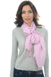 Cashmere & Seta accessori scialli platine rosa 201 cm x 71 cm